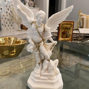 ブラッドフォード エクスチェンジ 勝利の戦士 聖天使ミカエル 彫像 彫刻 Michael: Triumphant Warrior Bronze Sculpture