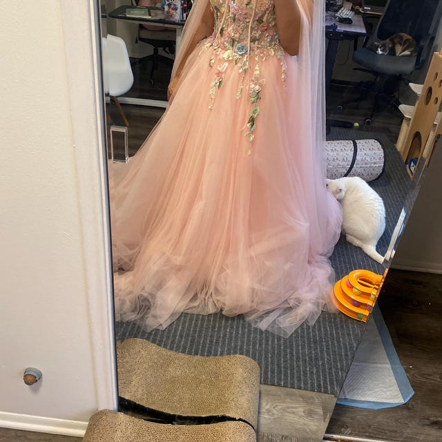 Light Pink Prom Dress, Sweets Pink Dress, Beautiful Lace Dress, Bridesmaid  Dress, Quinceanera Dress, Sweets 16 Dress, - Etsy