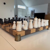 Luxury Chess Set, Regal Chess Set, Walnut-beechwood Chess Board ...