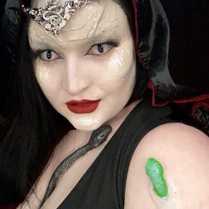Snake Scales/reptile Forehead, Cheeks and Chin Prosthetic