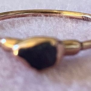 Customer photo from Ming, Dainty Raw Amethyst Ring in Rose Gold