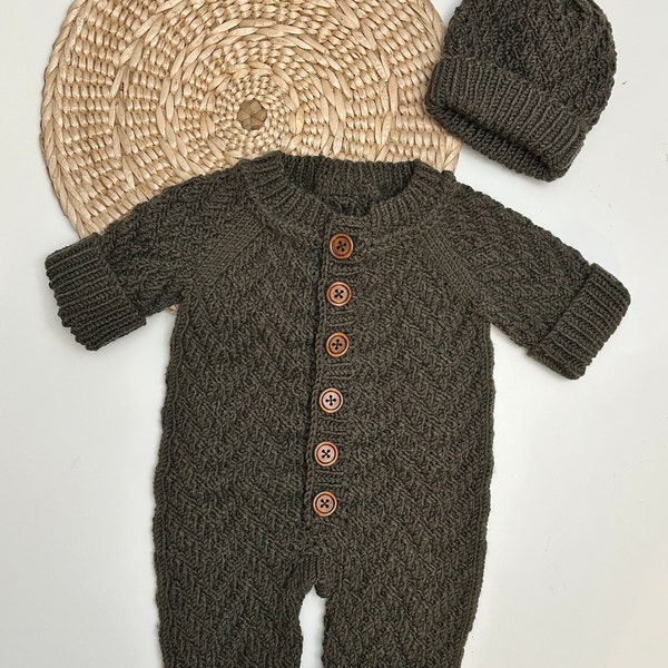 Knitting Patterns Set 2 in 1, Knitting Patterns in English, Baby Romper ...