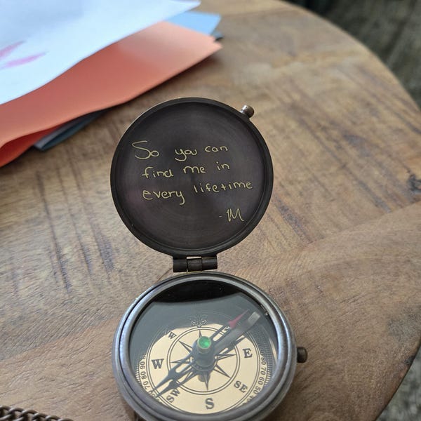 Custom Compass, Baptism Compass, God Bless You, Cross Compass ...