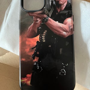 Arnold Schwarzenegger Commando Phone Case for iPhone 15 Pro 