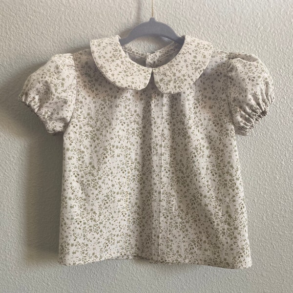 Baby Blouse PDF Sewing Pattern – Instant Download – Peter Pan Collar ...