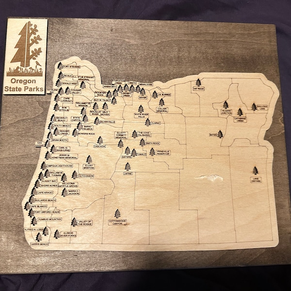 State Scape Tracking Customizable State Park Tracking Map - Etsy