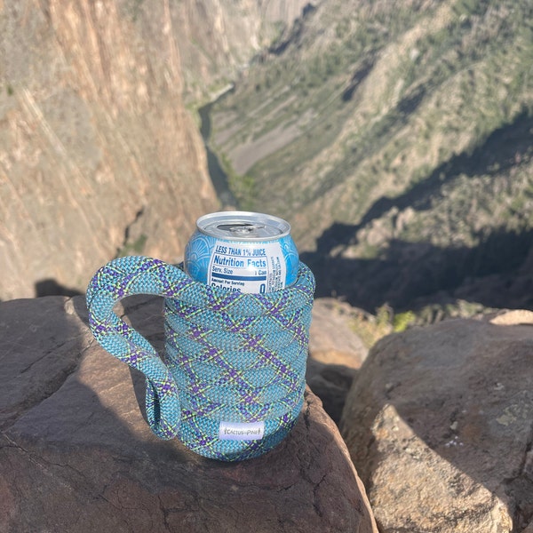 Can Cozie – Handmade From Upcycled Climbing Rope | 3 Sizes Available - Etsy