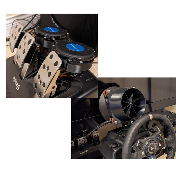 Wind Simulator 140mm Fan Air Straightener for Sim Racing Shakeit Wind ...