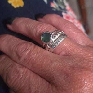 Dainty Color Changing Mood Ring: Gold Filled, Witchy Jewelry