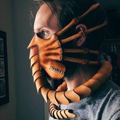 Facehugger Leather Face Mask & Kit - Etsy