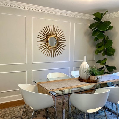 DIY Accent Wall Kit Ready Cut DIY Wall Molding Kit Primed - Etsy