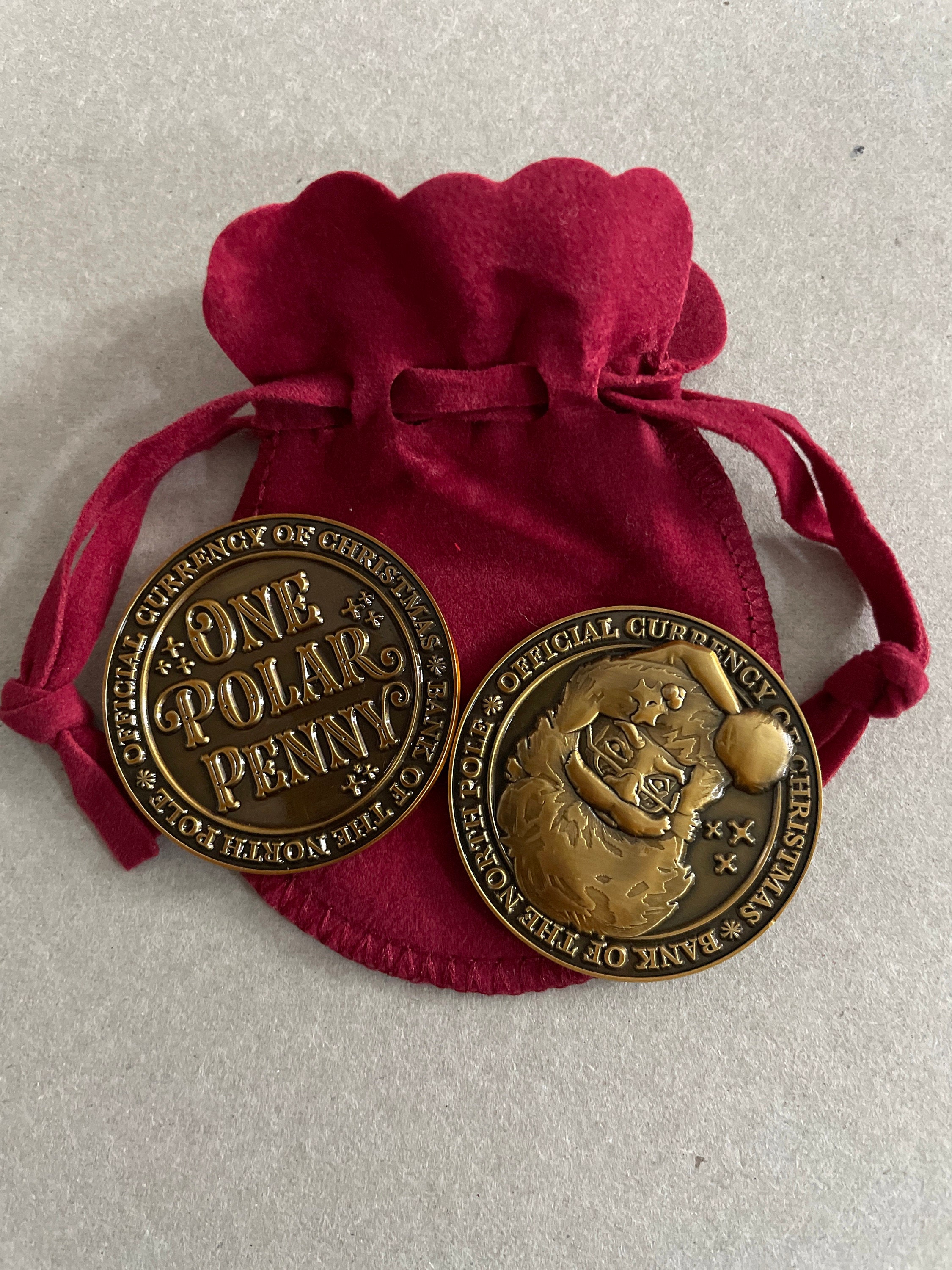 North Pole Polar Pennies Good Behaviour Coins Santa Coins christmas eve box fillers stocking filler