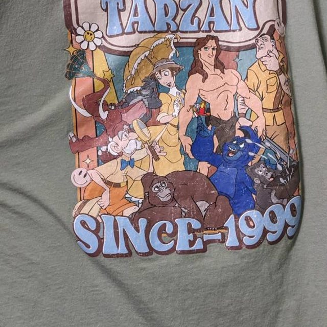 90's disney animal kingdom Tarzan tシャツ Vintage 90's Disney's Animal Kingdom T-shirt Small Edgar