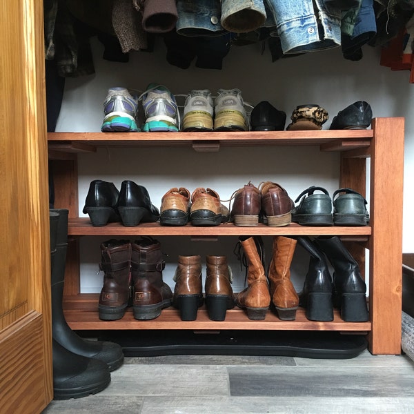 Shoe Level Rack Shoe Rack-3 Levels / With Length Options, Shoe Storage, Shoe Organizer ...