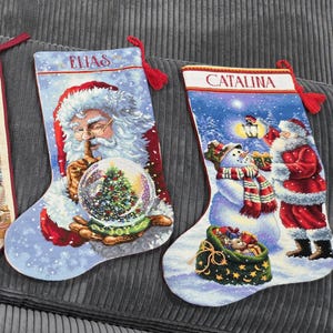サンタクロースの刺繍入り、パーソナライズされたクリスマス