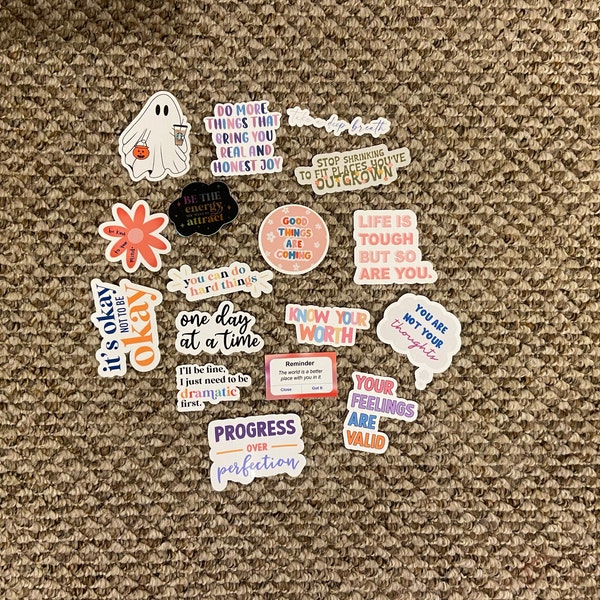 PICK YOUR OWN Stickers | Mental Health Sticker Pack | Custom Sticker ...