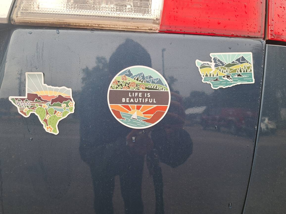 Colorado Car Magnet | Weatherproof State Magnet | Outdoorsy Magnet | Locker Magnet | Fridge Magnet | Weatherproof Magnet | 3&quot;