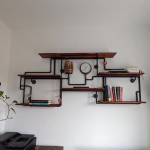 Steampunk Coat Rack Retro Industrial Wall Art - Etsy