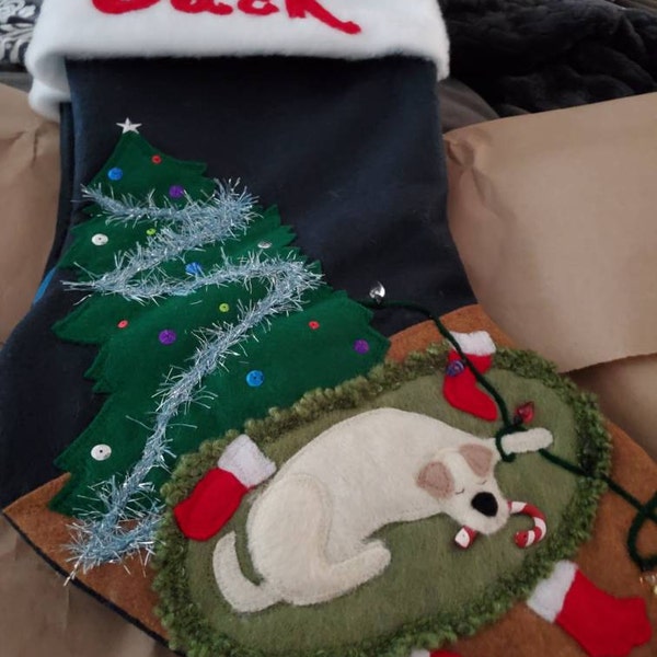 Santa Surfer Stocking main image 1