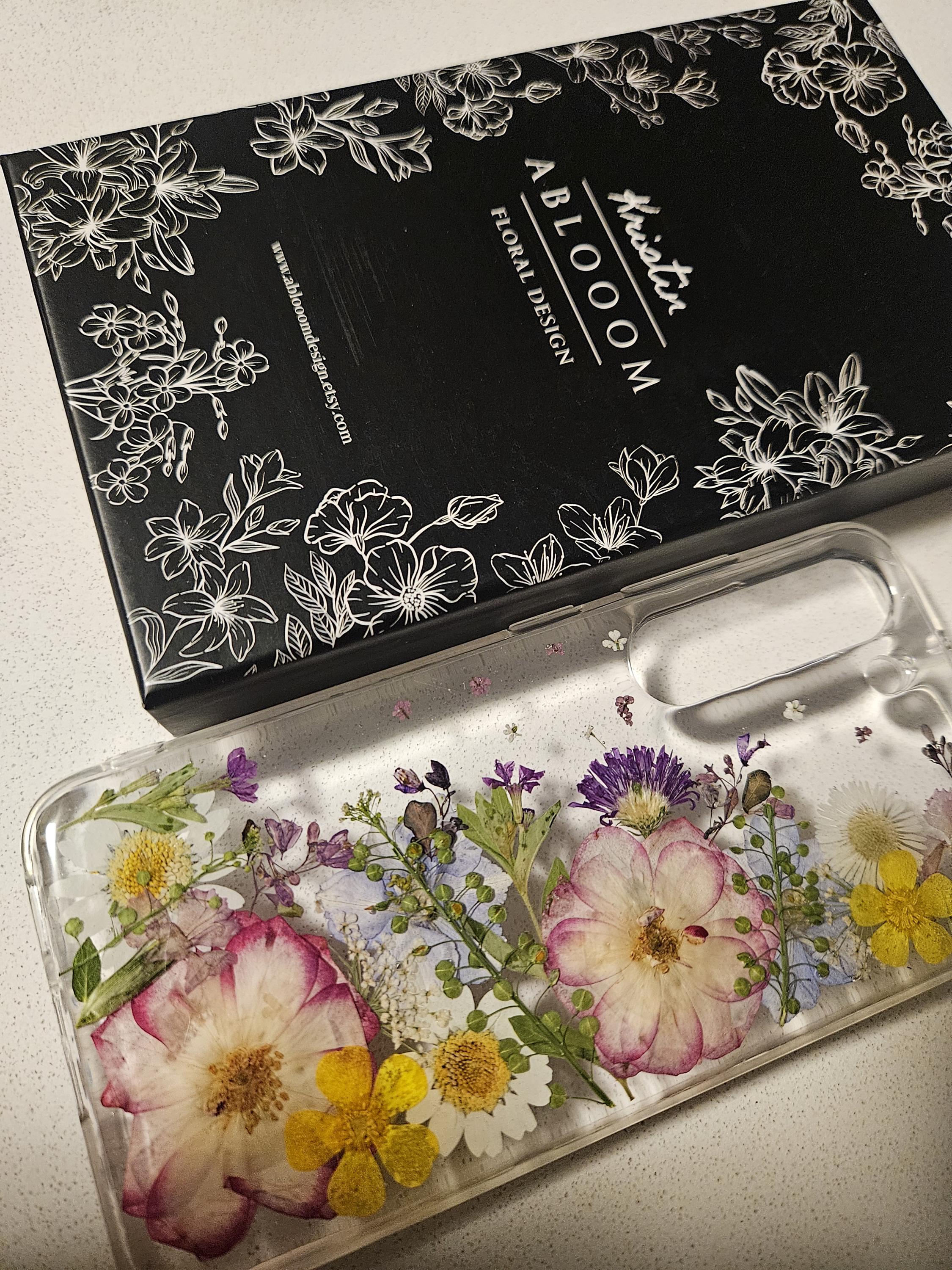 Real Pressed Flower Phone Case for iPhone 15 14 13 12 11 Pro Max X XR SE case, Samsung Galaxy S23 S24 Ultra case, Google Pixel 8 9 Pro case