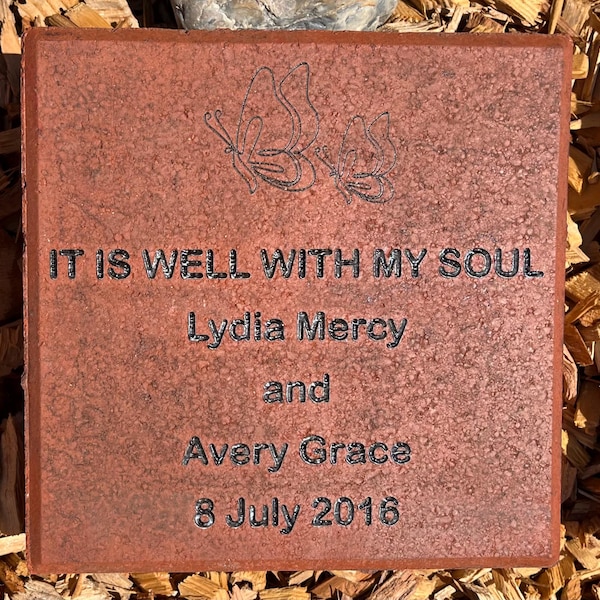 Brick Memorial 4x8 REAL CLAY PAVER Personalized Fundraising Bricks ...
