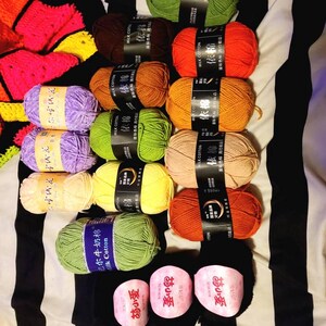 4 Ply Milk Cotton Yarn for Crochet, Amigurumi, and Punch