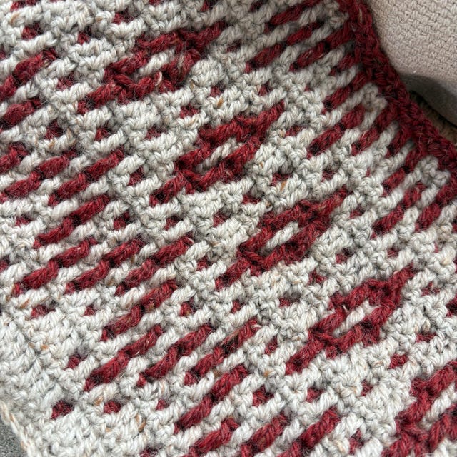 A customer's finished Wish Upon a Star Blanket Crochet Pattern