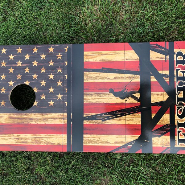 Premium Eagle American Flag Cornhole Boards main image 1