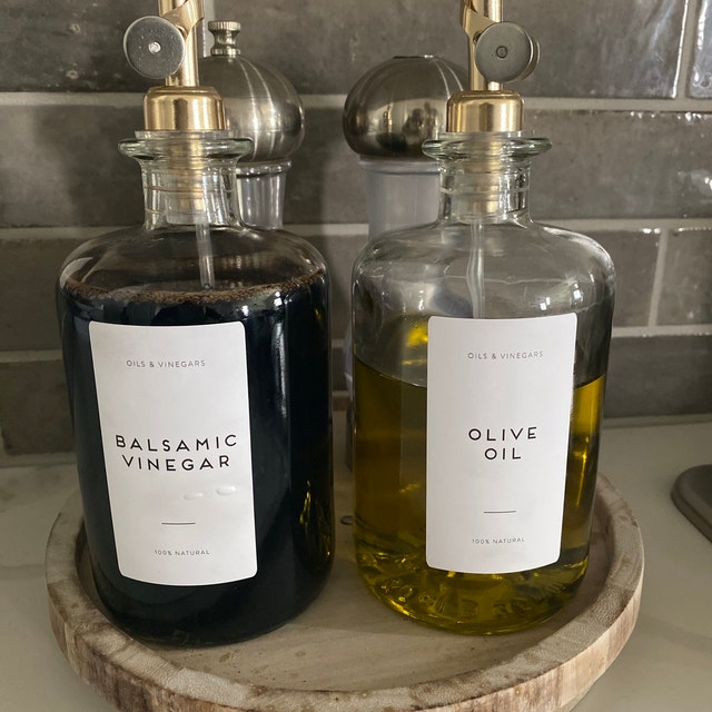 Glass Bottles Olive Oil/vinegar Pourer Storage Bottle 200ml