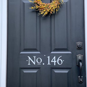 Back40life House Number Door Decal E-002f 