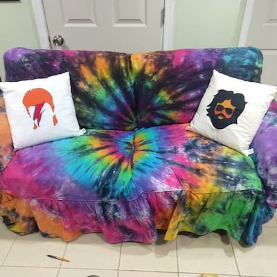 Tie Dye Couch Slipcover Tie Dye Chair Tie Dye Loveseat - Etsy