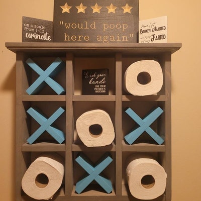 Bathroom Signs, Mini, Funny, Cute, Bathroom Decor, Shelf Decor ...