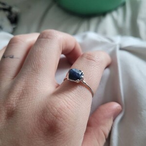Customer photo from Laurel, Raw Sapphire Ring in Yellow Gold
