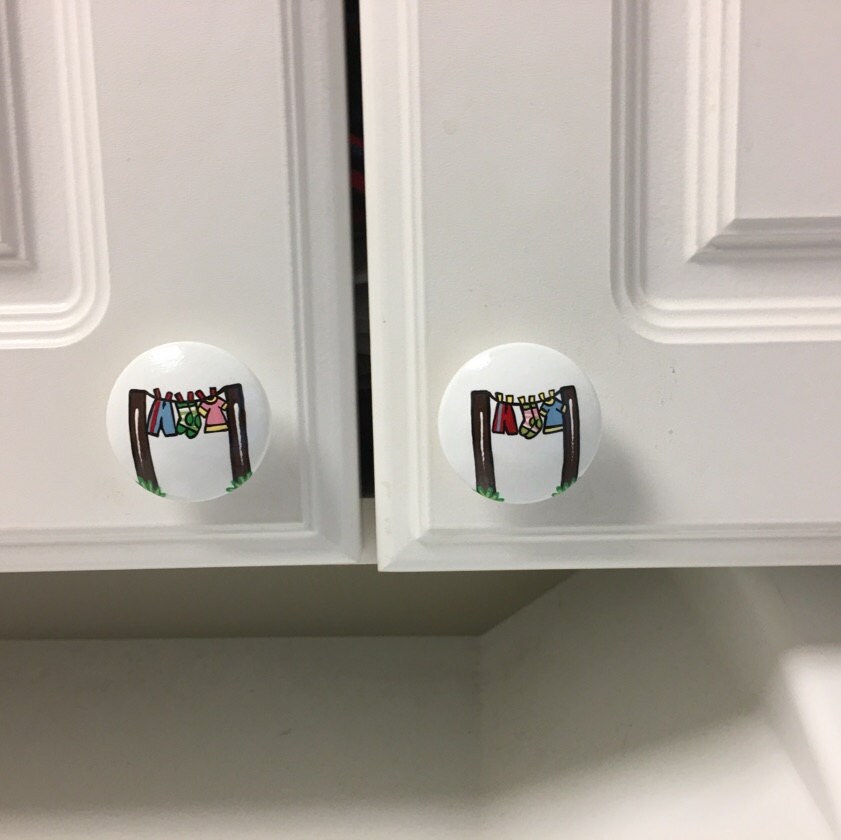 Laundry Room Knobs Drawer Knobs Knobs Decorative Knobs Etsy