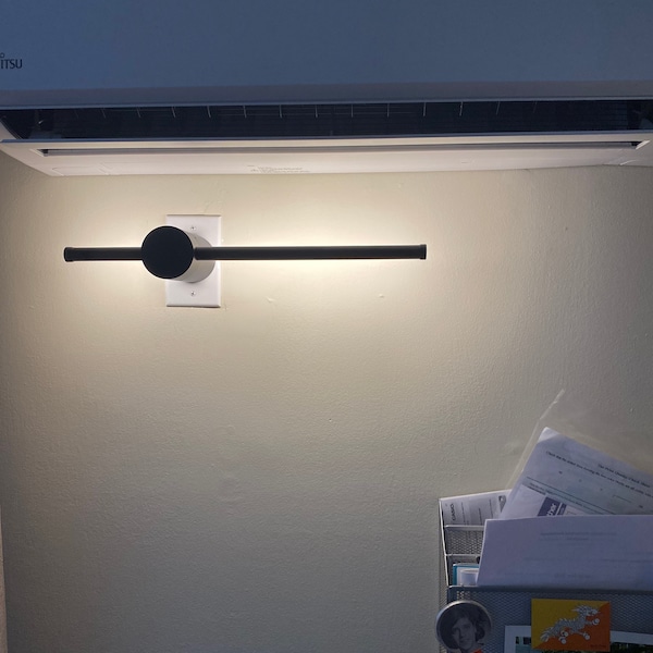 Picture of Minimalist LED Linear Suspension Chandelier: Nordic Art Modern Pendant ...