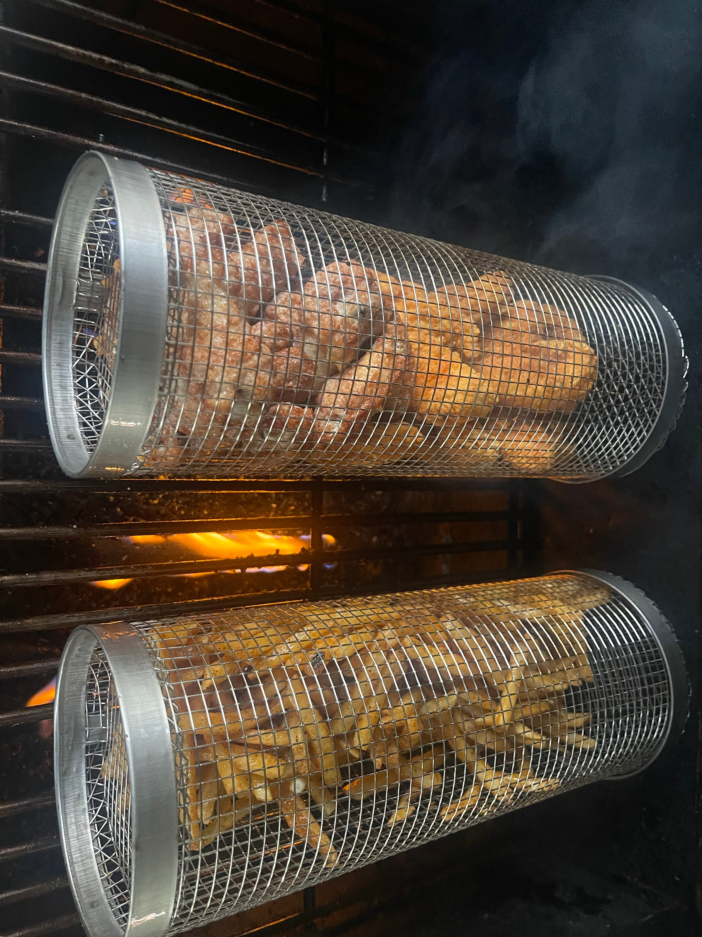 MyGrillie 2-Pack - The Greatest Grilling Basket Ever - Grill Veggies and all your foods including desserts the Grillie way!