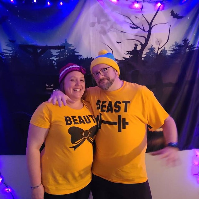 Beauty beast best sale shirts