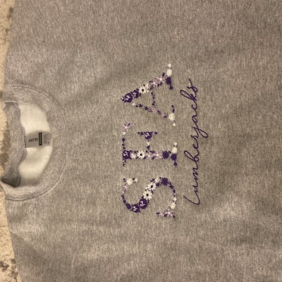 Sorority Bubble Letter Embroidered Sweatshirt