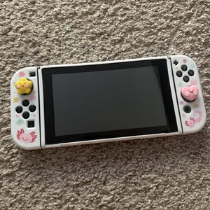Starry Forest Axolotl Case for Nintendo Switch 2, Cute White