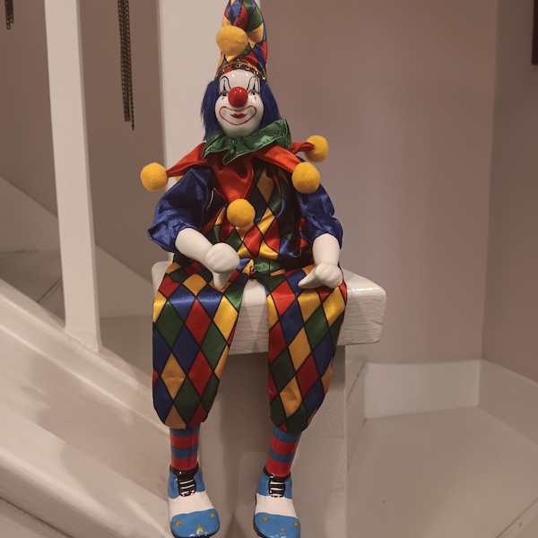 Cute Desktop Doll Decorations,beautiful Porcelain Clown Toys Birthday ...