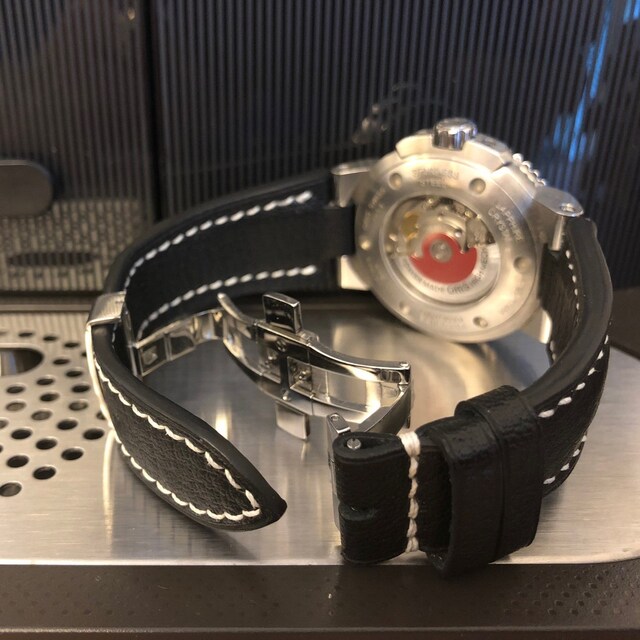 Oris Aquis compatible leather watch strap French goat skin Etsy