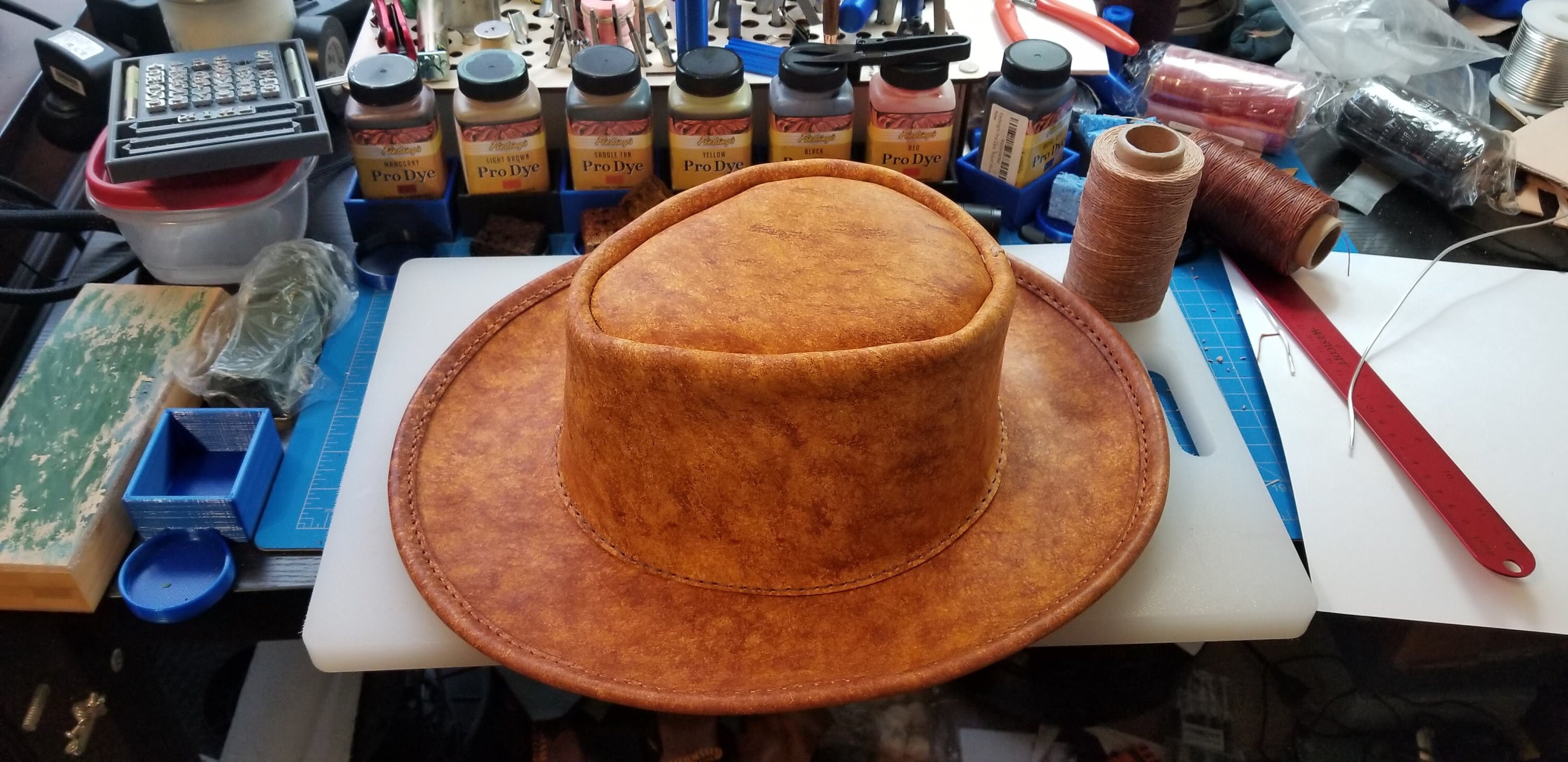 Leather Hat Pattern - DIY Pattern - Hat DIY - Pdf Download - Hat ...