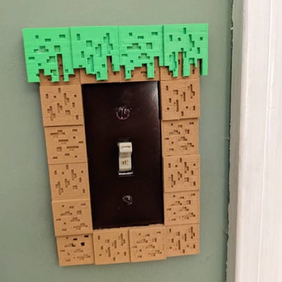 Grass Light Switch or Outlet Plate Minecraft Style for Girl or Boys ...