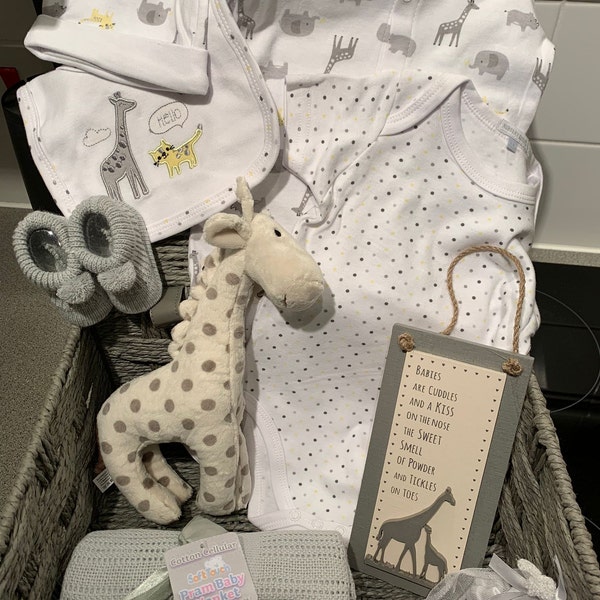 Dream Big Little One New Baby Gift Hamper Newborn Gender Neutral ...