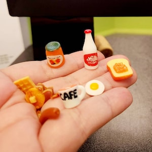 10pc Miniature Food and Drinks - Etsy