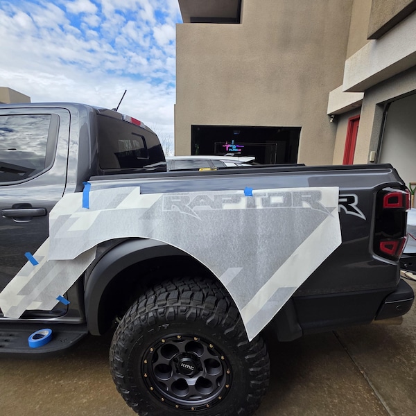 Camo Graphics Kit to Fit Ford Ranger Raptor Gen 2 2019 Onwards ...
