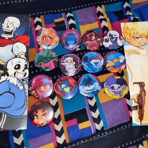 Deltarune Pin Badges Various Sizes 38mm and 58mm - Etsy