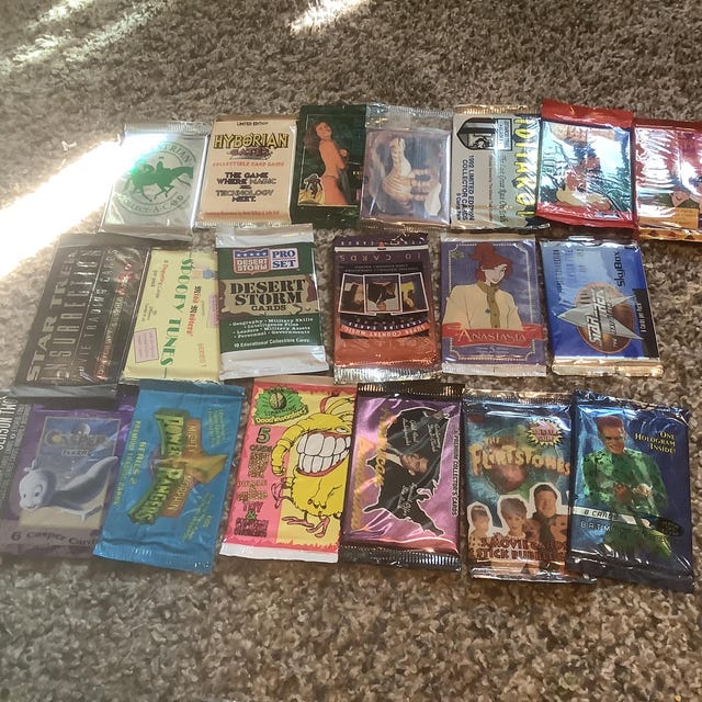 20 Vintage Non Sports Trading Card Packs - Sealed With NO