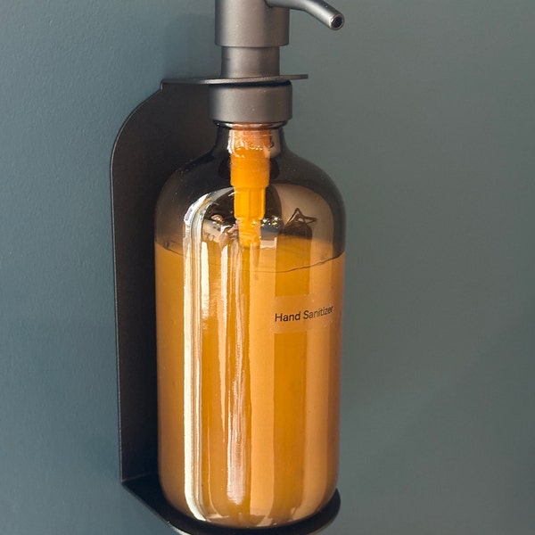 Wall Mounted Gold Soap Dispenser Holder, Double Luxurious Pump Bottle ...