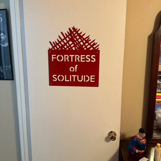 Fortress of Solitude Metal Sign – Man Cave Comic Decor - Etsy